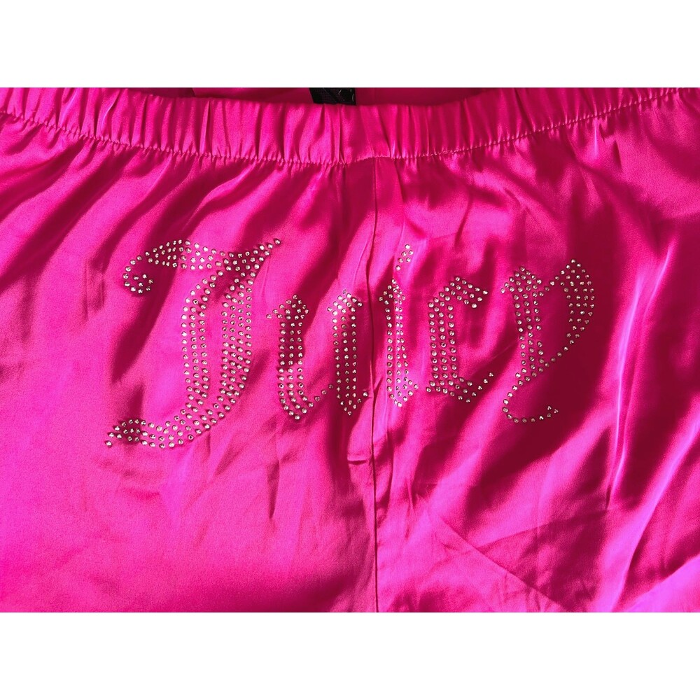 JUICY COUTURE Silk Feel Hot Pink Pajama Pants SIZE Large
